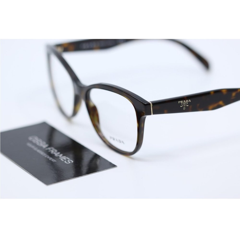 BRAND NEW PRADA PR12TV 2AU1O1 HAVANA EYEGLASSES - Picture 7 of 11